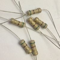 5,1 Ом ((цена за 50 штук)) 0,5 Вт. Резистор. 0,5Вт. 5,1Ом