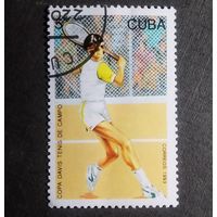 Марка Куба 1993 год Теннис
