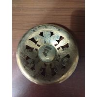 Декоративная тарелка. Латунь. 14 см