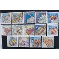 Россия 2001. Культовые сооружения России. 14 марок. 685-98 (334)