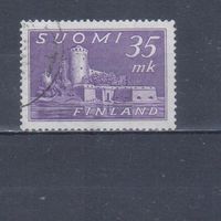 [1568] Финляндия 1949. Культура.Архитектура.Крепость. Гашеная марка.