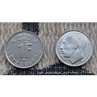 Люксембург 1 франк 1990 года, UNC