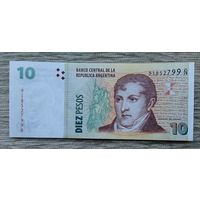 Werty71 Аргентина 10 песо 2003 UNC банкнота