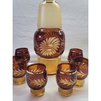 Винтажный коньячный набор Чехословакия, 70-е годы.