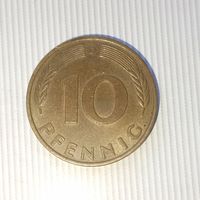 10 пфеннигов 1979 года(D) Федеративная республика. Родная патина!