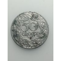 Польша 50 грошей  1923 года .