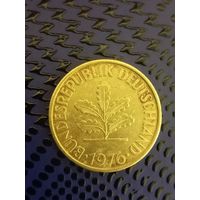 10 пфеннингов. ФРГ 1976г.