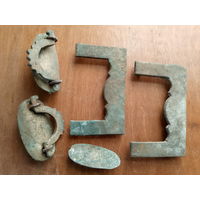 Конина. Комплект бронзовых накладок