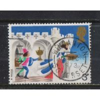 Великобритания 1973 EII Рождество Св Вацлав с пажом несут угощения #641