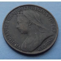 Британия. 1 фартинг 1900