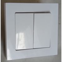 Выключатель двухклавишный проходной Systeme (Schneider) Electric AtlasDesign ATN001065