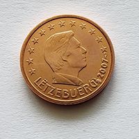 Люксембург  1 евроцент, 2007 из официального набора BU