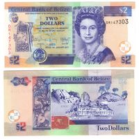 Белиз (Британский Гондурас) 2 доллара 2021 год UNC