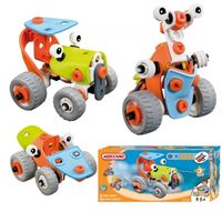 Конструктор Meccano(Франция),Трактор,возраст +4,(СОБИРАЕТСЯ 3 модели техники поочередно,продается лотом)