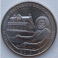 США 25 центов (квотер)  2017 г. D. Национальное историческое место Фредерика Дугласа