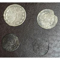 4 монеты, серебрушки