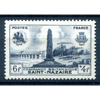 Франция - 1947г. - 5-я годовщина британской высадки в Сен-Назере - 1 марка - полная серия, MH [Mi 785]. #2-Fr-53-A-2