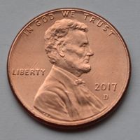 США, 1 цент  2017 г. D