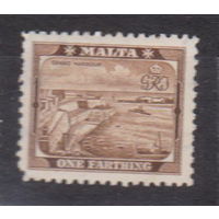 Флот корабли архитектура Король Георг VI и местные мотивы Мальта 1938 год лот 12 ЧИСТАЯ