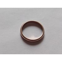 Обручальное кольцо ссср 375, 2.7гр., размер 18.5, толщина 3.3мм.