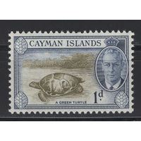 Кайманы /Cayman Is 1950**  Зеленая черепаха, Георг VI (SG 137)