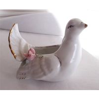 Горчичница Шкатулка Голубь Фарфор