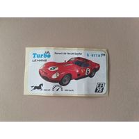 Наклейка Turbo Le Mans Турбо Ле-Ман  номер 51