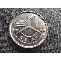 Бельгия, 1 франк 1989,  Надпись на голландском - 'BELGIE', KM# 171