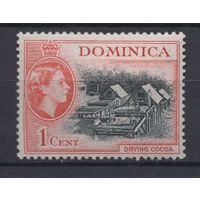 Доминика /Dominica 1954** Сушка какао, Елизавета II  Mi#139