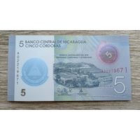 Werty71 Никарагуа 5 кордоба 2019 UNC банкнота