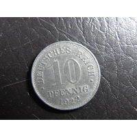 Германия. 10 пфеннигов.1922. С 20 копеек. Распродажа коллекции. Смотрите другие лоты.