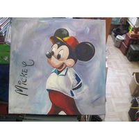 Картина Mickey на подрамнике 50х50 см.