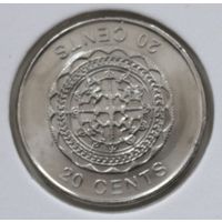 Соломоновы острова 20 центов 2012 год