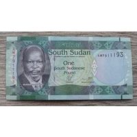 Werty71 Южный Судан 1 фунт 2011 UNC банкнота