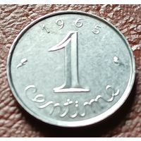 Франция 1 сантим, 1965    ( 1-1-7 )