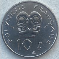 Французская Полинезия 10 франков 1985 г.