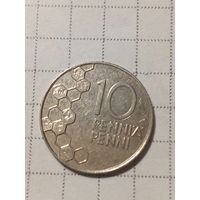 10 пенни Финляндия 1997 год.