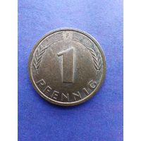 Германия ФРГ 1 пфенниг 1991 F