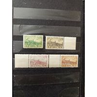 1919 Польша локальная почта Хенцины полная серия чистые MNH** архитектура (4-14)