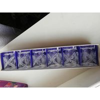 Рюмки хрустальные набор 6шт в подарочной упаковке