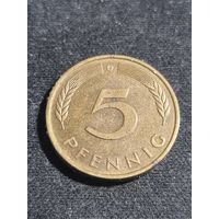 ФРГ 5 пфеннигов 1976 D