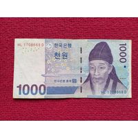 Южная Корея. 1000 вон 2007 г.