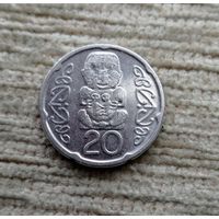 Werty71 Новая Зеландия 20 центов пенсов 2006 Идол Божок