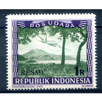 Индонезия - 1949г. - локальные марки, местные мотивы, служебные марки, RESMI, авиация, авиапочта, 1 R - 1 марка - MNH [Mi 27]. #4-W2-105-A-2