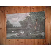 Картина с чердака Холст/Масло,Н/Х.Ср.20-го века.С рубля.