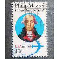 Марка США 1980 год Филип Мазай
