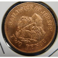 Джерси 2 пенса 2002 г