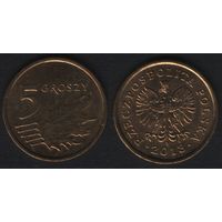 Польша y278 5 грош 2013 год (mw) (стар.тип) надп. вокруг орла (_5