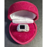 Перстень-печатка серебро 925 лот#5, С РУБЛЯ! МНОГО ЛОТОВ С РУБЛЯ БЕЗ МЦ!