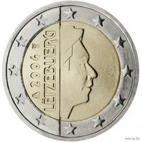 2 евро 2004 Люксембург UNC из ролла